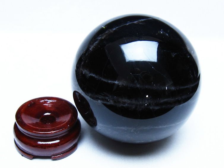 モリオン 黒水晶 丸玉 88mm スフィア 一点物 151-9312 [sold out]