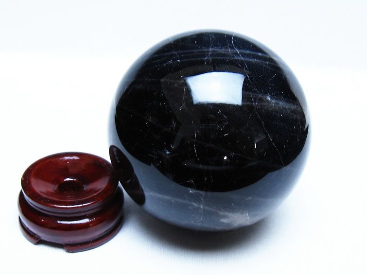 モリオン 黒水晶 丸玉 86mm スフィア 一点物 151-9315 【sold out】