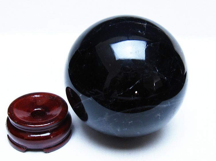 モリオン 黒水晶 丸玉 86mm スフィア 一点物 151-9316 [sold out]
