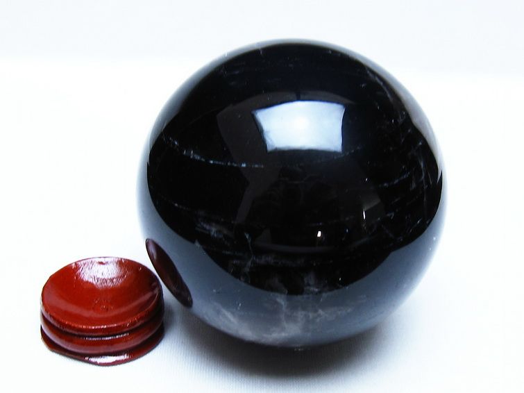 モリオン 黒水晶 丸玉 82mm スフィア 一点物 151-9321 [sold out]