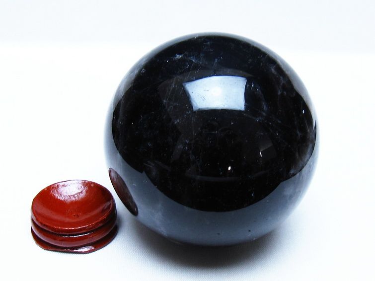 モリオン 黒水晶 丸玉 82mm スフィア 一点物 151-9322 [sold out]