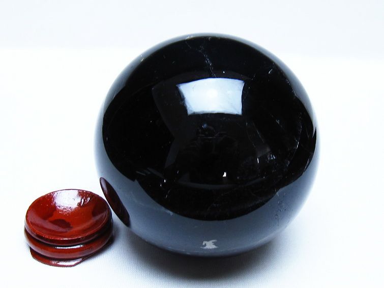 モリオン 黒水晶 丸玉 83mm スフィア 一点物 151-9327 [sold out]