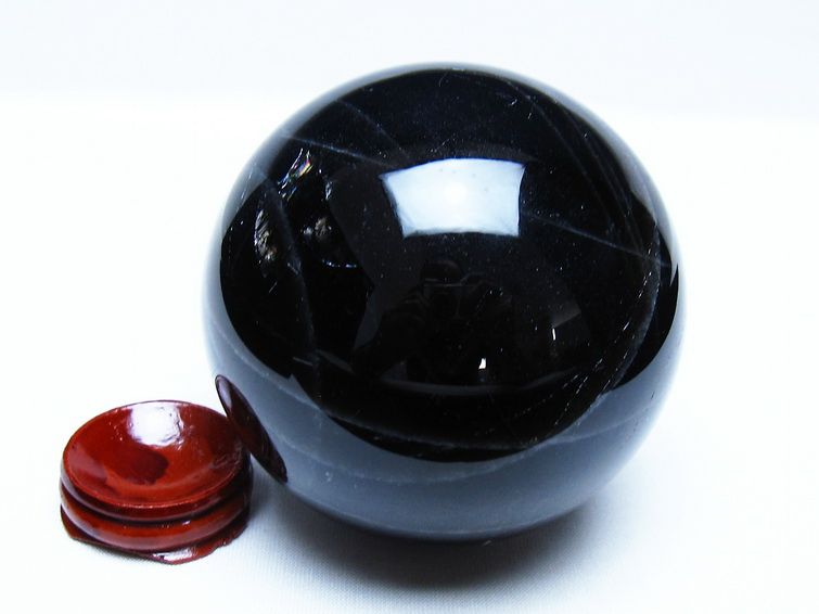 モリオン 黒水晶 丸玉 83mm スフィア 一点物 151-9328[sold out]