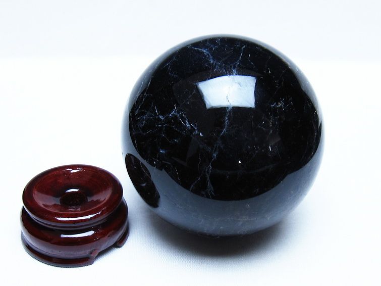 モリオン 黒水晶 丸玉 86mm スフィア 一点物 151-9330 【sold out】