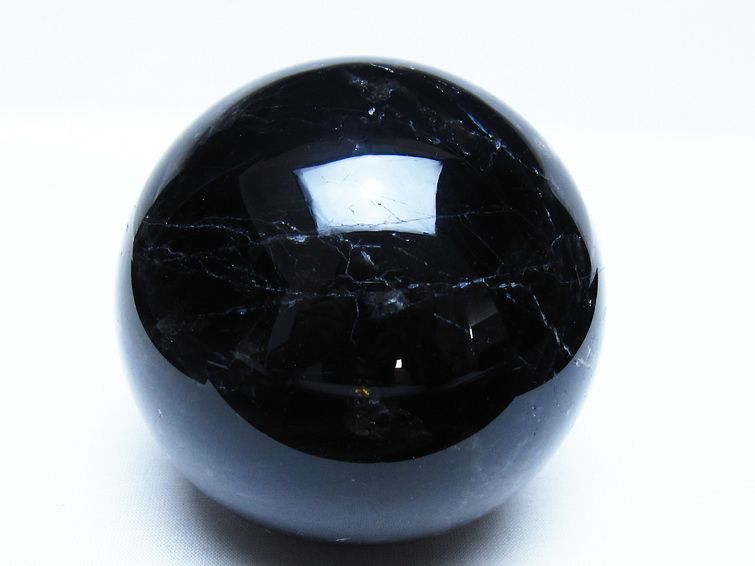モリオン 黒水晶 丸玉 87mm スフィア 一点物 151-9332 【sold out】