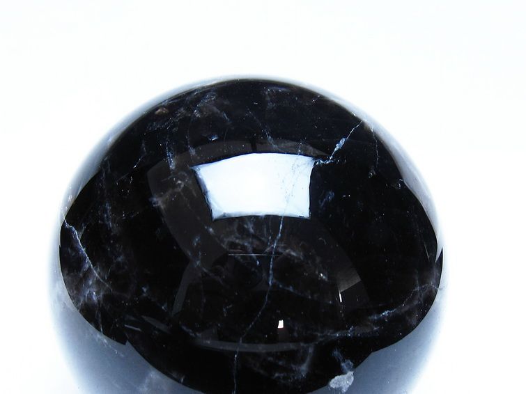 モリオン 黒水晶 丸玉 87mm スフィア 一点物 151-9333