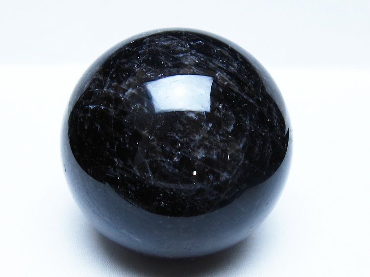 モリオン 黒水晶 丸玉 88mm スフィア 一点物 151-9334