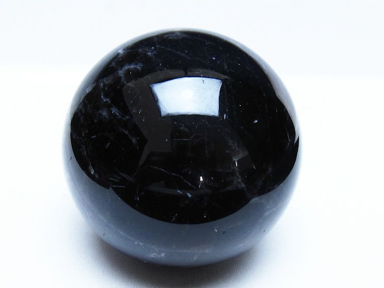 1.1Kg モリオン 黒水晶 丸玉 91mm スフィア 一点物 151-9336