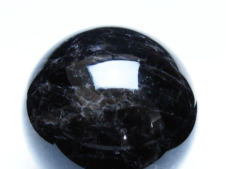 1.1Kg モリオン 黒水晶 丸玉 93mm スフィア 一点物 151-9338