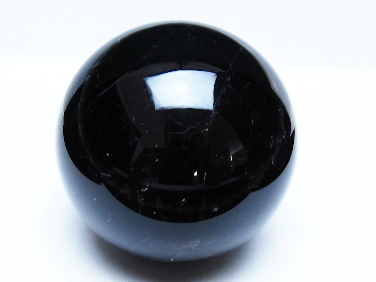 1.2Kg モリオン 黒水晶 丸玉 94mm スフィア 一点物 151-9340 [sold out]