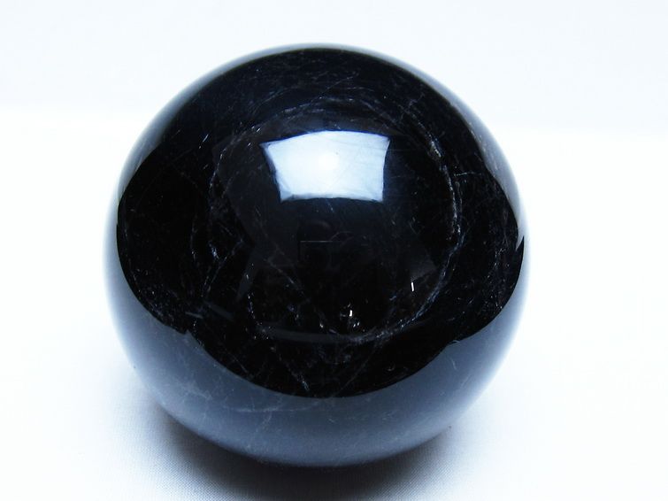 1.2Kg モリオン 黒水晶 丸玉 93mm スフィア 一点物 151-9344