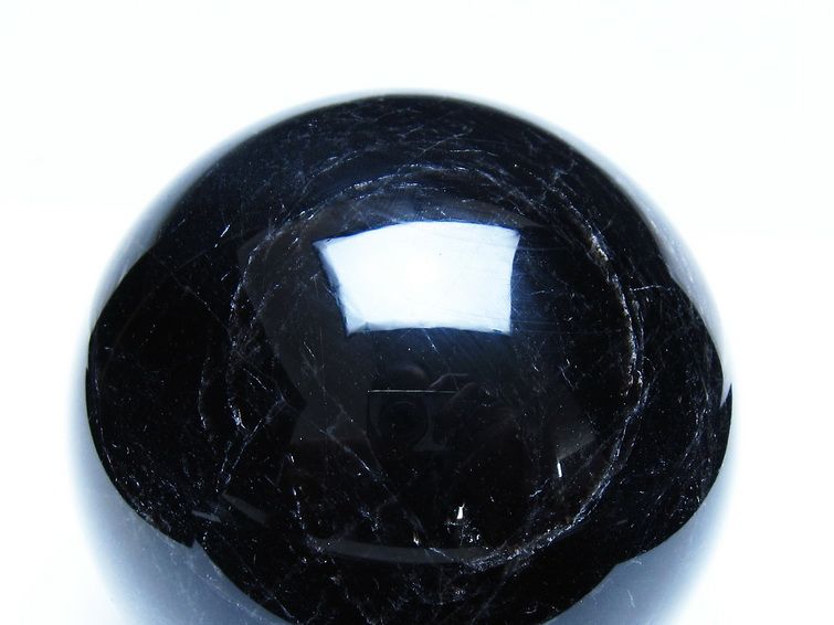 1.2Kg モリオン 黒水晶 丸玉 93mm スフィア 一点物 151-9344
