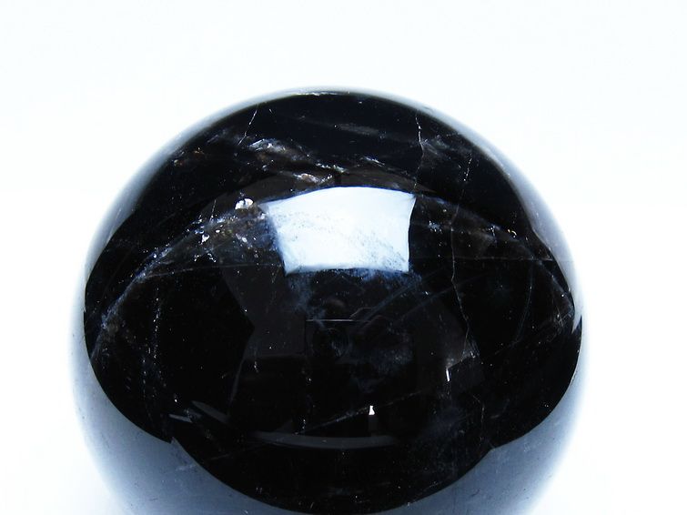 1.2Kg モリオン 黒水晶 丸玉 93mm スフィア 一点物 151-9348