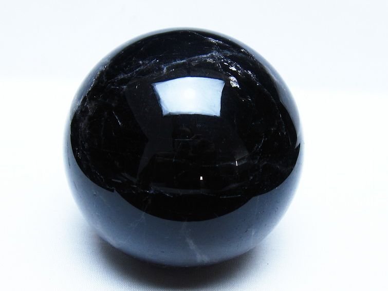 1.2Kg モリオン 黒水晶 丸玉 94mm スフィア 一点物 151-9350