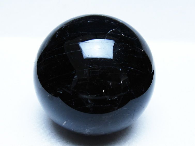 1.2Kg モリオン 黒水晶 丸玉 94mm スフィア 一点物 151-9351