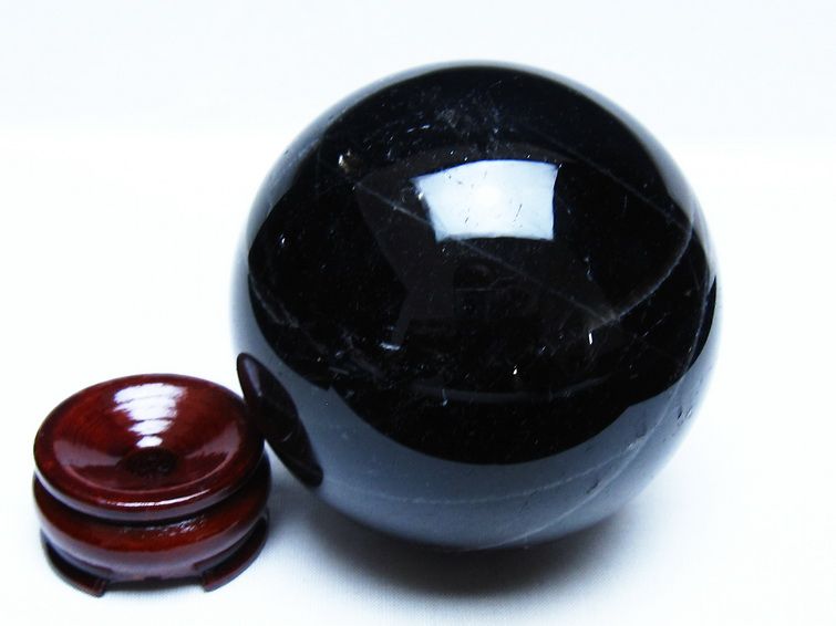 1Kg モリオン 黒水晶 丸玉 90mm スフィア 一点物 151-9354 【sold out】