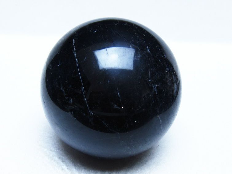 天然モリオン（黒水晶）守護の丸玉　約88mm モリオン 黒水晶 丸玉 88mm スフィア 一点物 151-9356 – 天然石