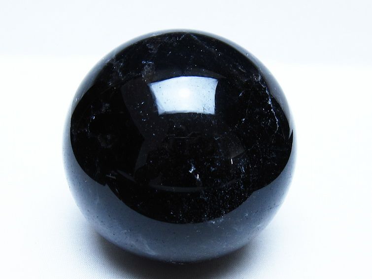モリオン 黒水晶 丸玉 86mm スフィア 一点物 151-9357