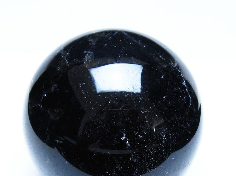モリオン 黒水晶 丸玉 86mm スフィア 一点物 151-9357