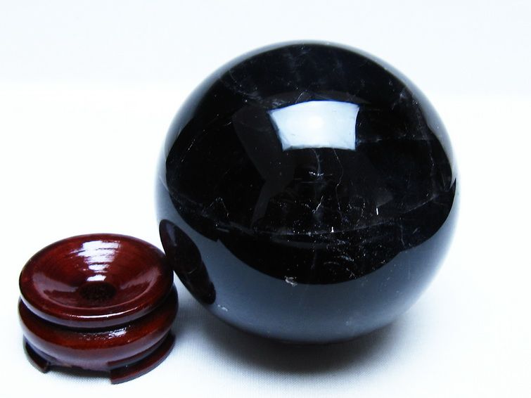 モリオン 黒水晶 丸玉 85mm スフィア 一点物 151-9358 [sold out]