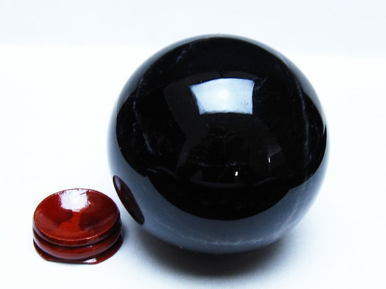 モリオン 黒水晶 丸玉 83mm スフィア 一点物 151-9360[sold out]