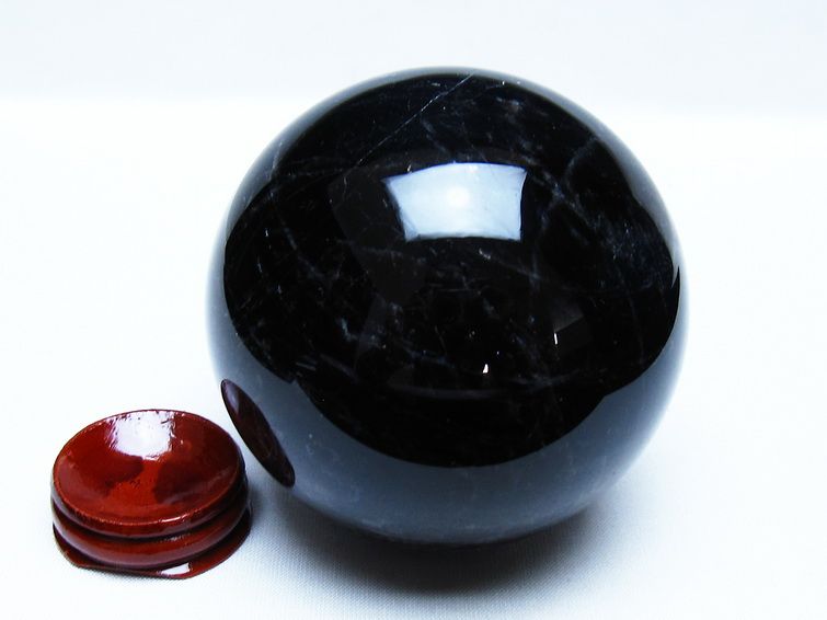 モリオン 黒水晶 丸玉 81mm スフィア 一点物 151-9361 【sold out】
