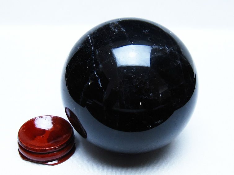 モリオン 黒水晶 丸玉 80mm スフィア 一点物 151-9362[sold out]