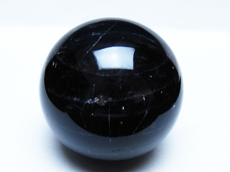 モリオン 黒水晶 丸玉 80mm スフィア 一点物 151-9363
