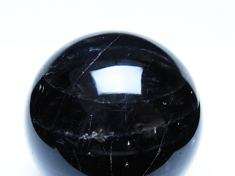 モリオン 黒水晶 丸玉 80mm スフィア 一点物 151-9363