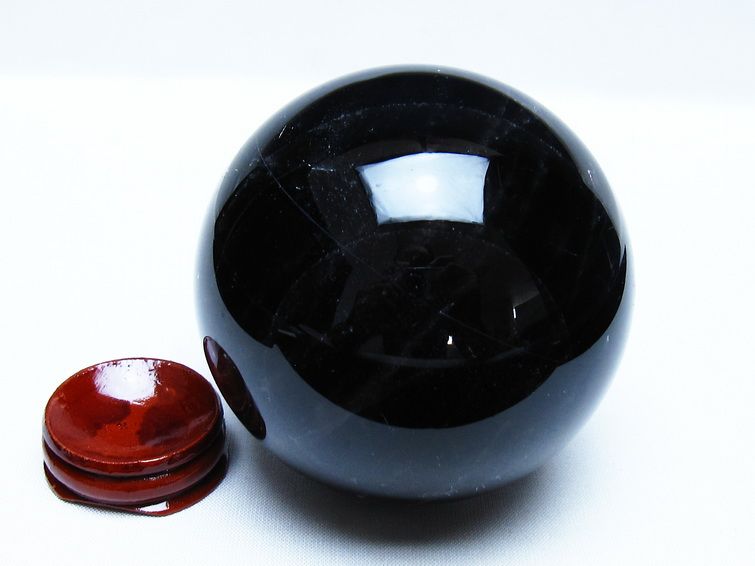 モリオン 黒水晶 丸玉 79mm スフィア 一点物 151-9364 [sold out]