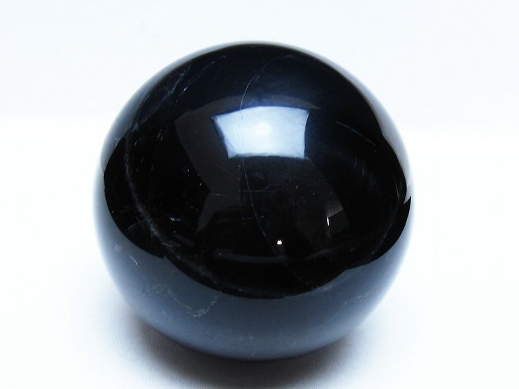 1.3Kg モリオン 黒水晶 丸玉 96mm スフィア 一点物 151-9372
