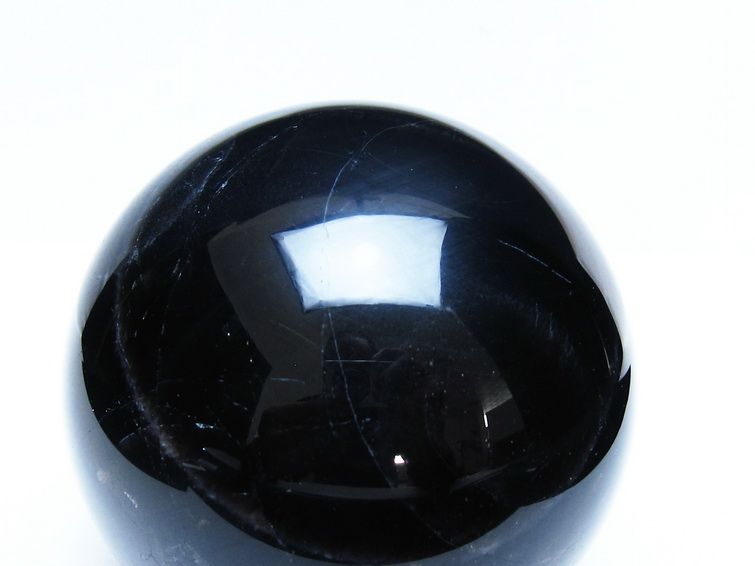 1.3Kg モリオン 黒水晶 丸玉 96mm スフィア 一点物 151-9372