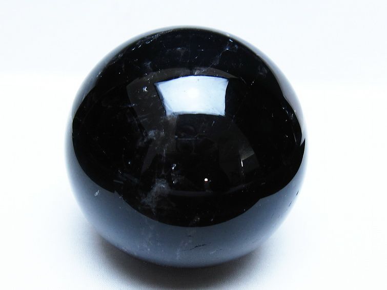1.4Kg モリオン 黒水晶 丸玉 100mm スフィア 一点物 151-9373