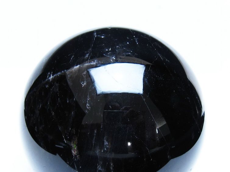 1.4Kg モリオン 黒水晶 丸玉 105mm スフィア 一点物 151-9374