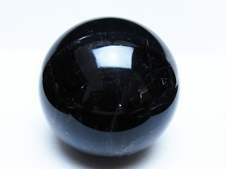 1.5Kg モリオン 黒水晶 丸玉 105mm スフィア 一点物 151-9375