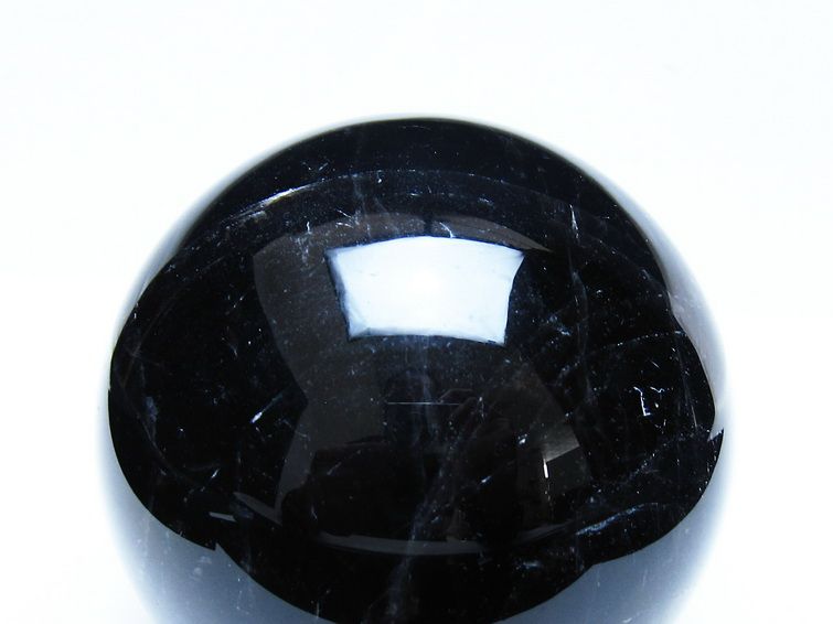 1.5Kg モリオン 黒水晶 丸玉 105mm スフィア 一点物 151-9375