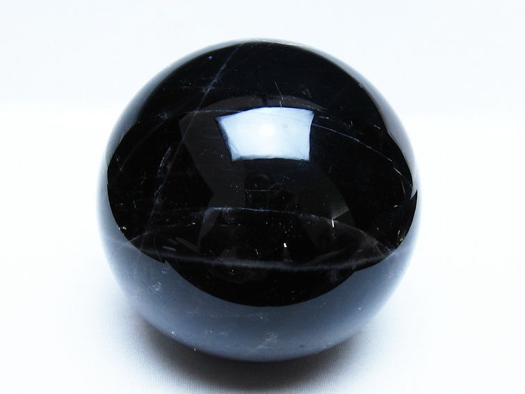 1.4Kg モリオン 黒水晶 丸玉 105mm スフィア 一点物 151-9376