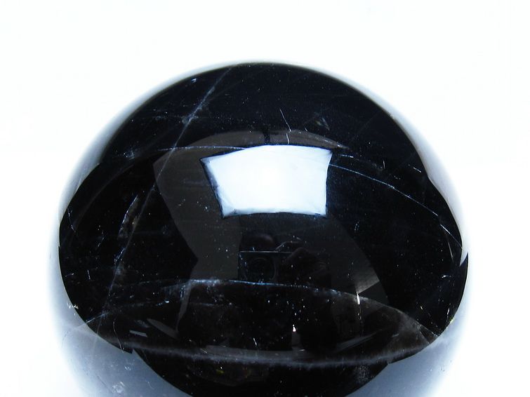 1.4Kg モリオン 黒水晶 丸玉 105mm スフィア 一点物 151-9376