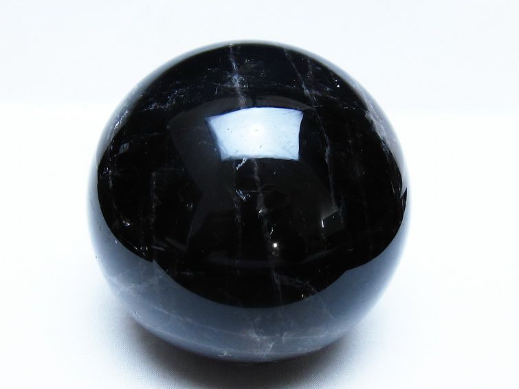 1.3Kg モリオン 黒水晶 丸玉 98mm スフィア 一点物 151-9377