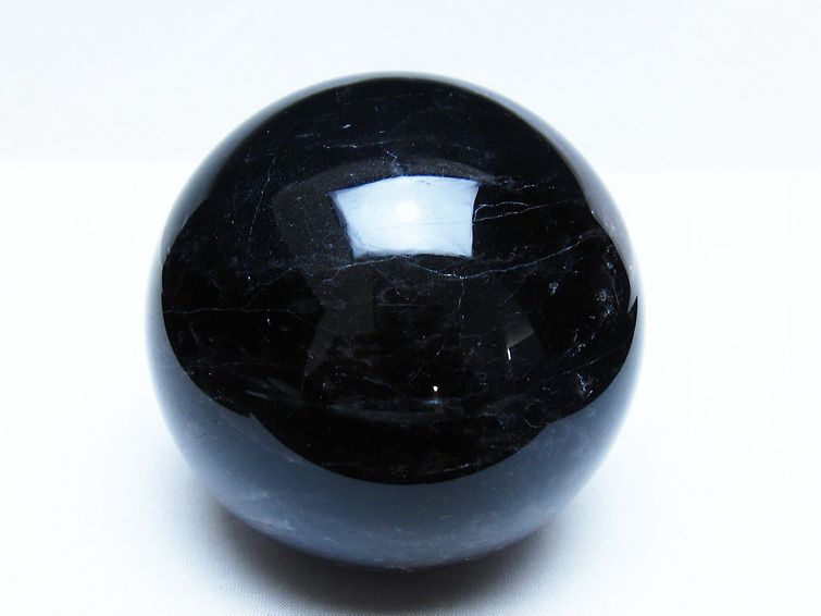 1.3Kg モリオン 黒水晶 丸玉 97mm スフィア 一点物 151-9378
