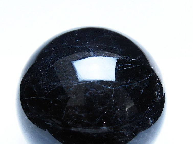 1.3Kg モリオン 黒水晶 丸玉 97mm スフィア 一点物 151-9378