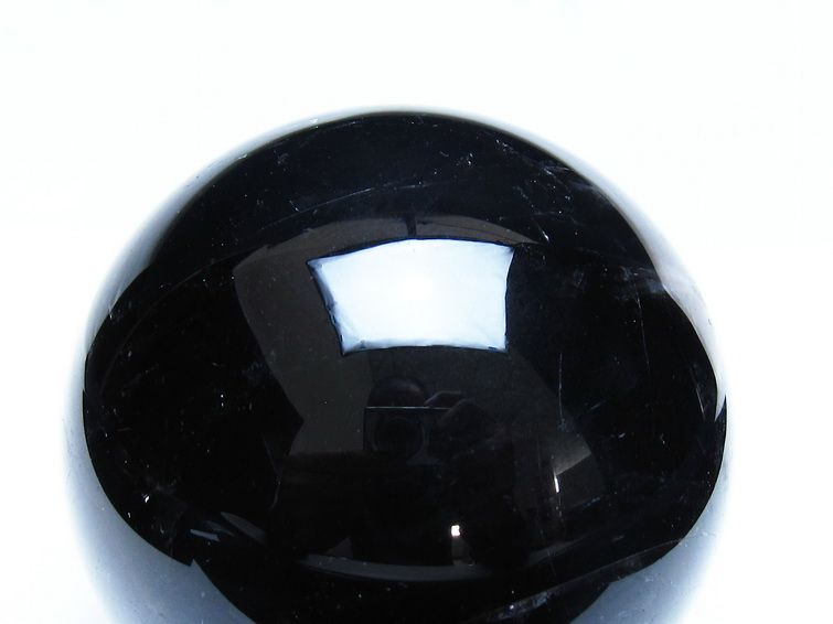 1.3Kg モリオン 黒水晶 丸玉 97mm スフィア 一点物 151-9379
