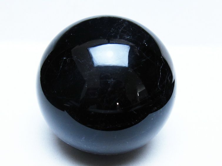 1.3Kg モリオン 黒水晶 丸玉 96mm スフィア 一点物 151-9380