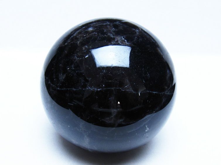 1.3Kg モリオン 黒水晶 丸玉 98mm スフィア 一点物 151-9381