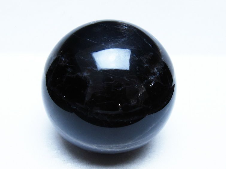 1.4Kg モリオン 黒水晶 丸玉 98mm スフィア 一点物 151-9382