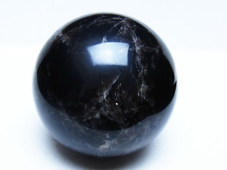 1.4Kg モリオン 黒水晶 丸玉 98mm スフィア 一点物 151-9385 【sold out】