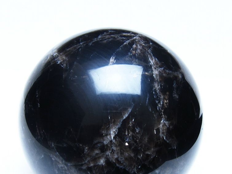1.4Kg モリオン 黒水晶 丸玉 98mm スフィア 一点物 151-9385 【sold out】