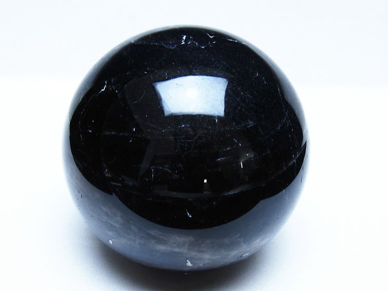 1.4Kg モリオン 黒水晶 丸玉 98mm スフィア 一点物 151-9388