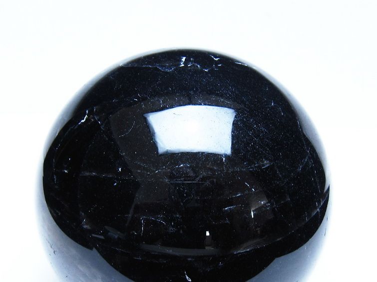 1.4Kg モリオン 黒水晶 丸玉 98mm スフィア 一点物 151-9388