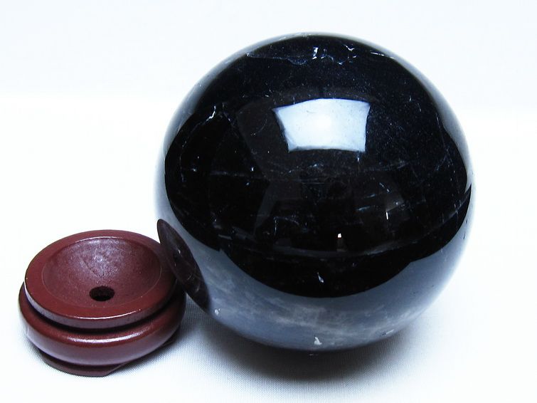 1.4Kg モリオン 黒水晶 丸玉 98mm スフィア 一点物 151-9388 – 天然石